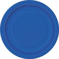 Royal Blue Paper Plates - 8pkt