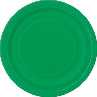 Emerald Dark Green Paper Plates - 8pkt