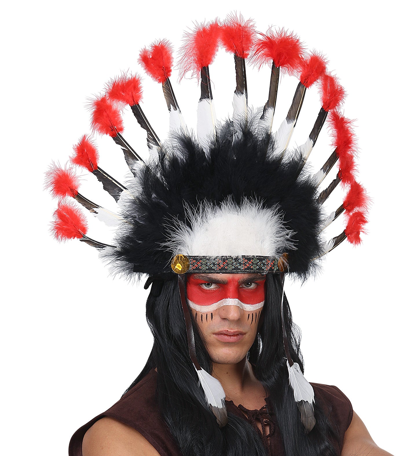 Indian Chief Headdress Deluxe