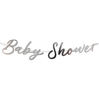 Baby Shower Script Letter Banner