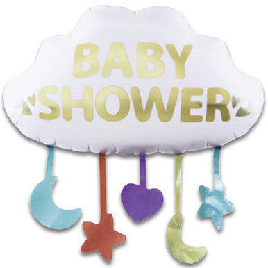 Baby Shower Cloud Supershape Foil Balloon