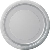 Silver Paper Plates - 8pkt