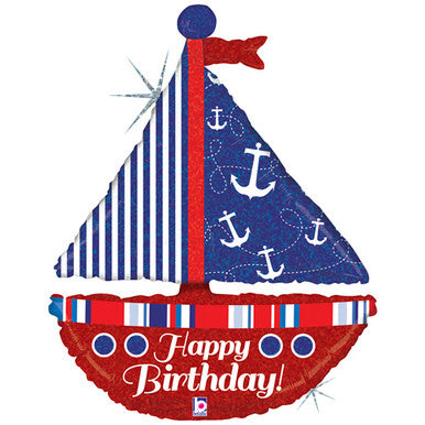 Sail Boat Supershape Balloon