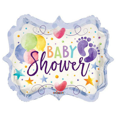 Baby Shower Bright Jr Shape 18'' Foil Balloon