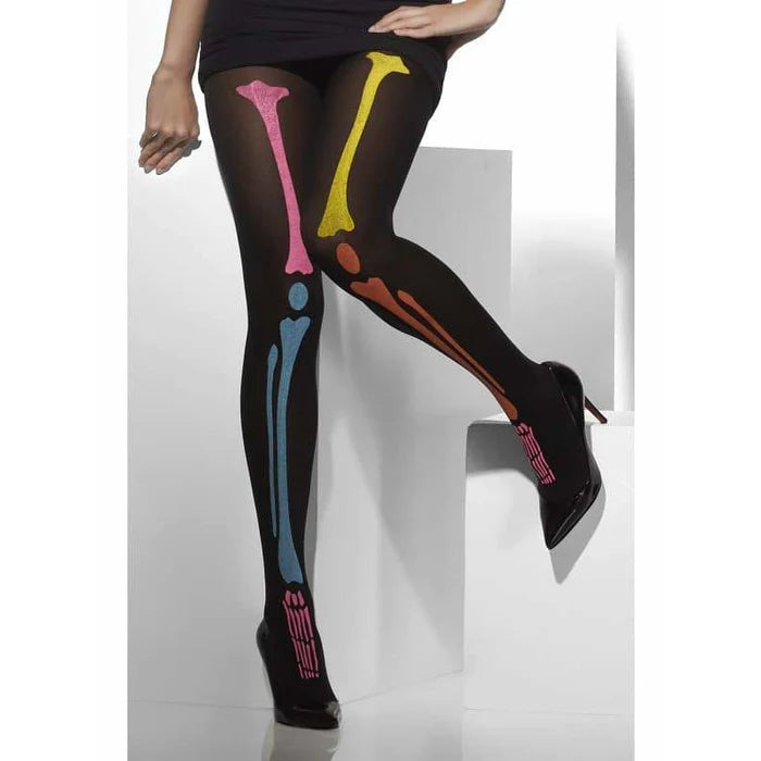 Skeleton Tights Neon