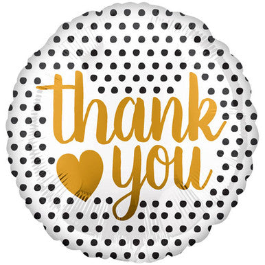 Thank You Gold Script 18" Foil Balloon
