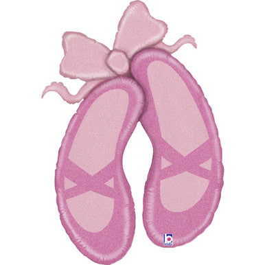Pink Ballerina Slippers Supershape Foil Balloon