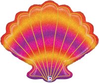 Holographic Shell Supershape Foil Balloon