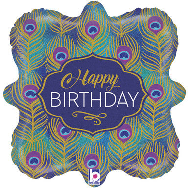 Peacock Feather 18" Foil Balloon