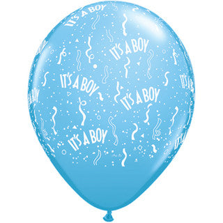 It's a Boy 11" Latex Balloons 50 Pack (also available in singles)