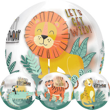 Get Wild Orbz Foil Balloon