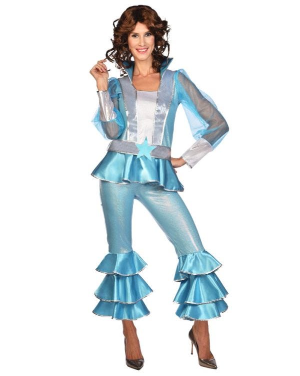 Blue Mama Dancing Queen Costume