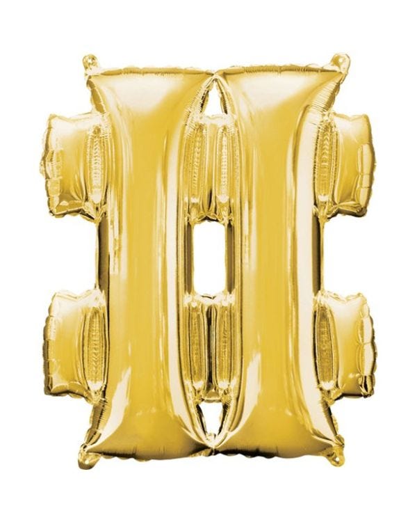 Giant Foil Letter Gold