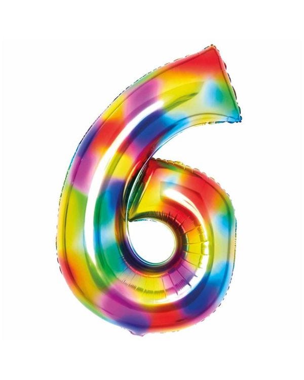 Giant Foil Number Balloon - 6