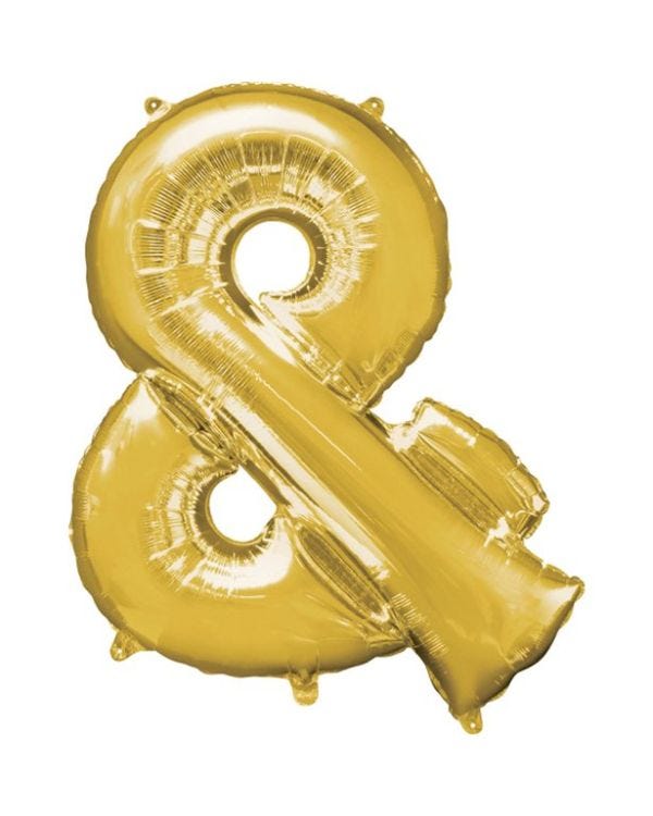 Giant Foil Letter Gold