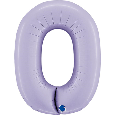 Giant Foil Number Balloon Lilac