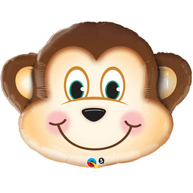 Monkey Head Supershape Foil Balloon