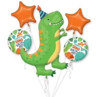 Dinosaur Foil Balloon Bouquet