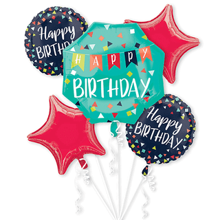 Happy Birthday Foil Balloon Bouquet