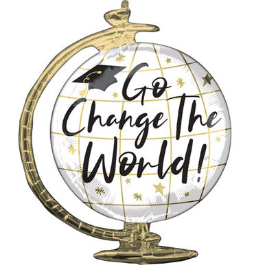 Go Change the World Grad Supershape Foil Balloon