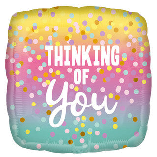 Thinking of You Dots Balloons 18" Foil Balloon