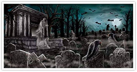 Large Graveyard Horizontal Banner Decoration