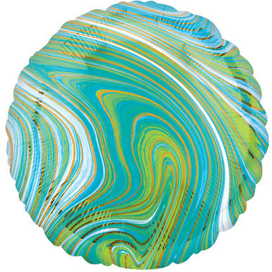Marble Round 18" Foil Balloon