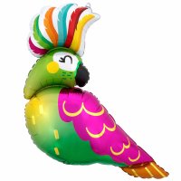 Tropical Parrot Supershape Foil Balloon
