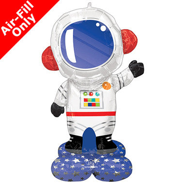 Space Astronaut Airfilled Sitter Supershape Foil Balloon