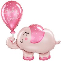 Baby Girl/ Boy Elephant Supershape Foil Balloon