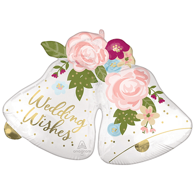 Wedding Bells Supershape Foil Balloon
