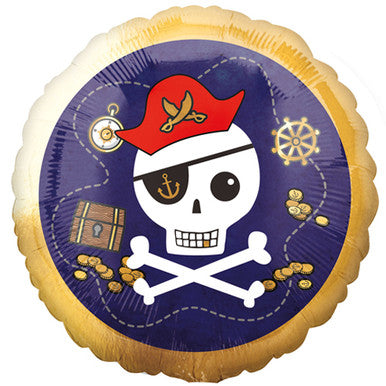 Treasure Skull Pirate 18" Balloon