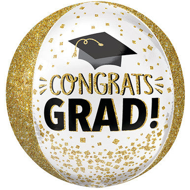 Congrats Grad Orbz Supershape Foil Balloon