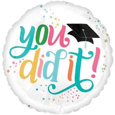 You Did It Graduate 18" Foil Balloon