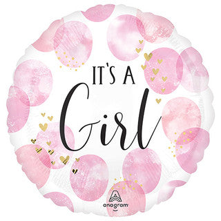 It's a Girl/ Boy Pastel Dots 18" Foil Balloon