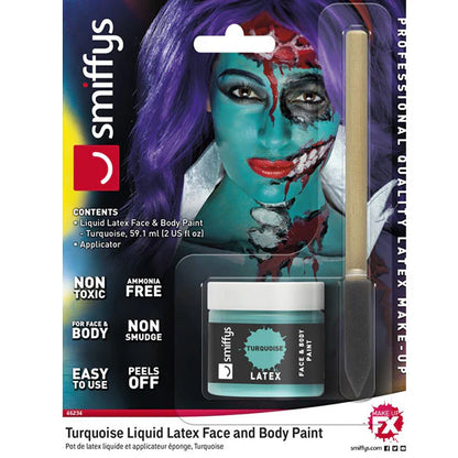 Latex Body Paint Turquoise