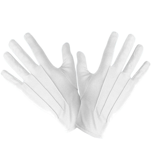Short White Gloves Male
