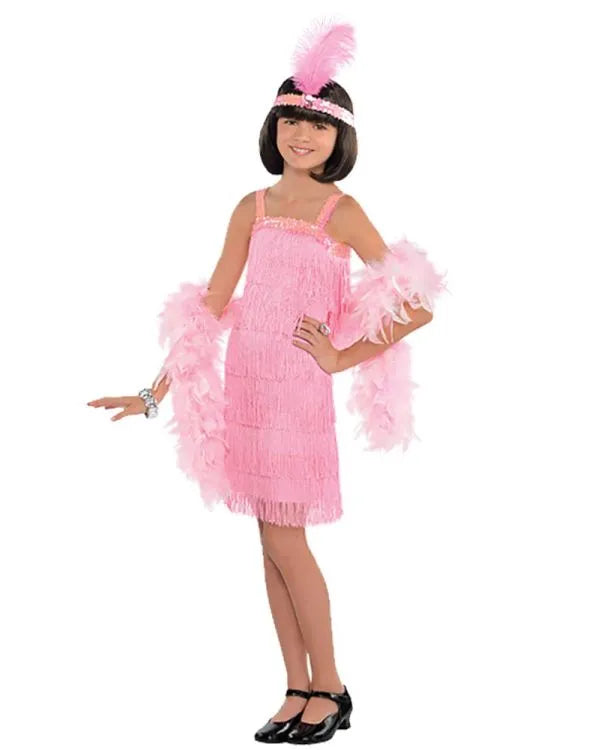 Pink Flapper Child Costume