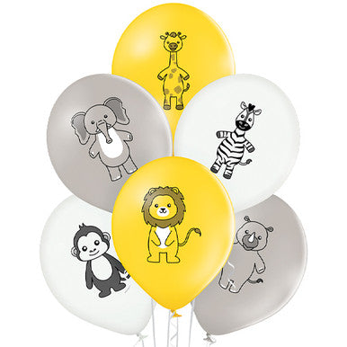 Cute Animal Latex Balloons 6 Pack