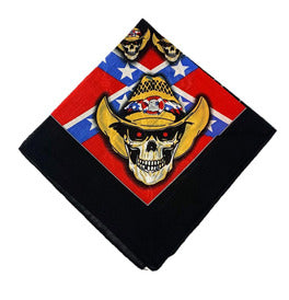 Cowboy Skull Bandana/ Neckscarf