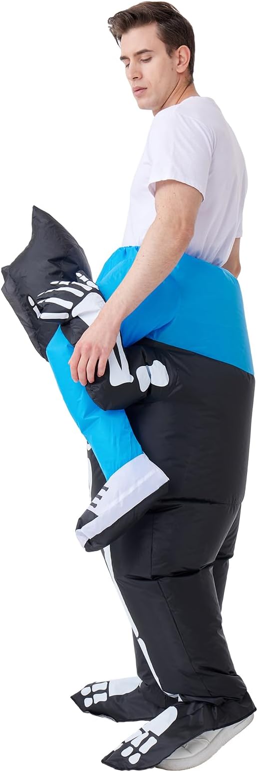 🌟New🌟 Inflatable Ride on Skeleton Costume