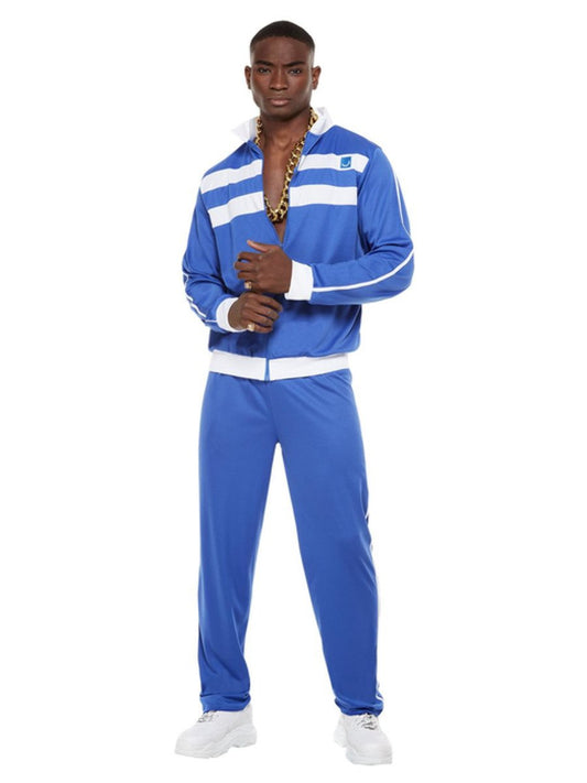 Scouser Tracksuit Shell Suit Blue Costume