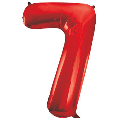 Giant Foil Number Balloon Red