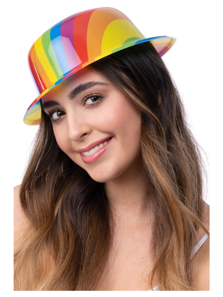 Rainbow Bowler Hat