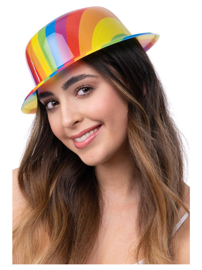 Rainbow Bowler Hat