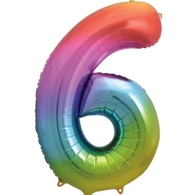Giant Foil Number Balloon - 6
