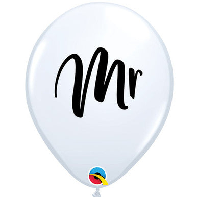 Mr 11" Latex Balloons 25 Pack (also available in singles)