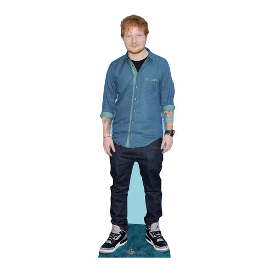 Ed Sheeran Blue Cardboard Cutout 171cm