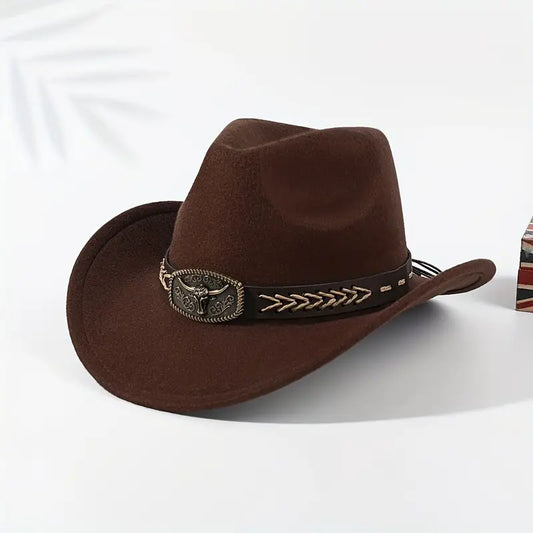 Cowboy Hat Texan Deluxe Dark Brown