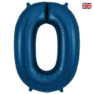Giant Foil Number Balloon Matt Navy Blue